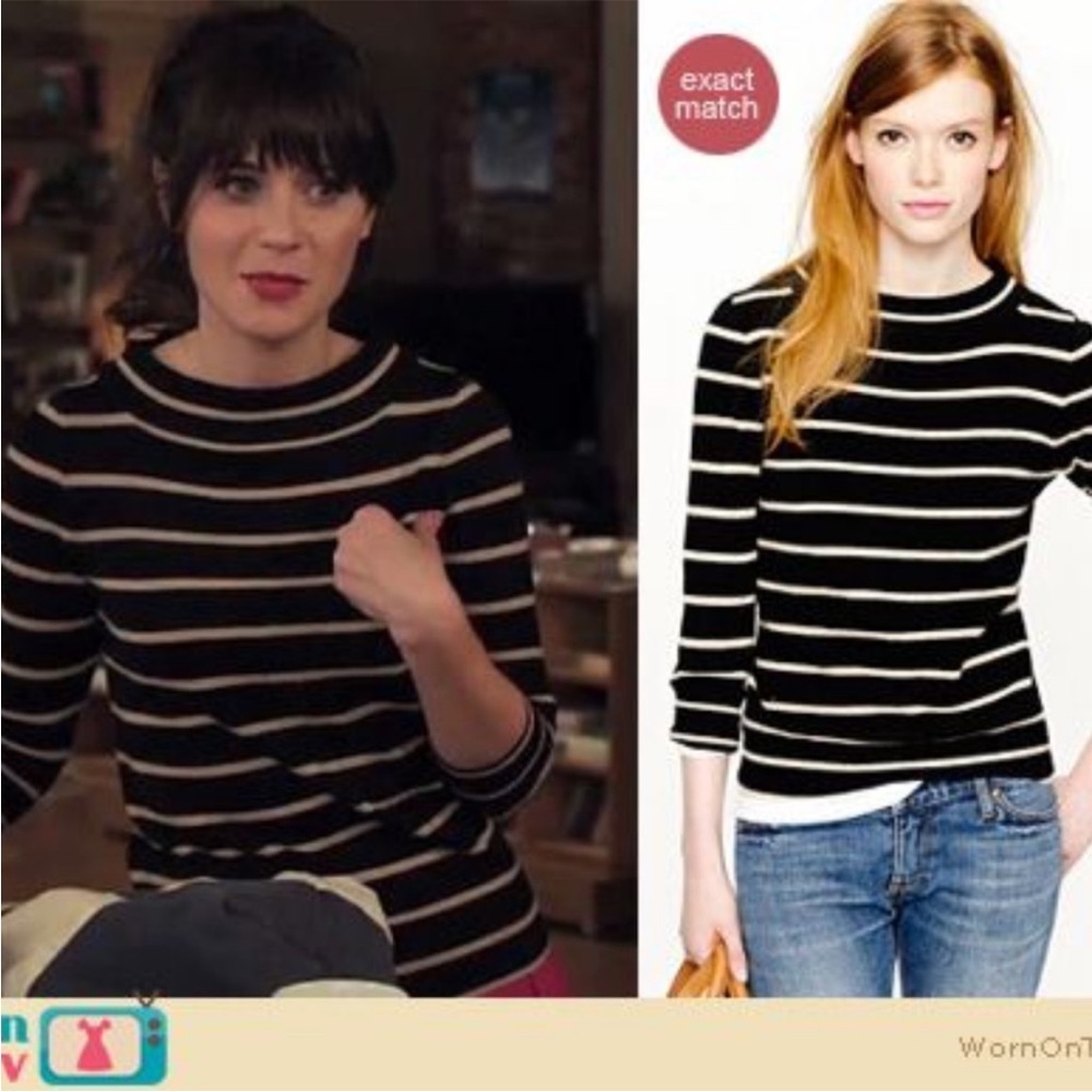 J.Crew Collection Cashmere Bateau Striped Sweater